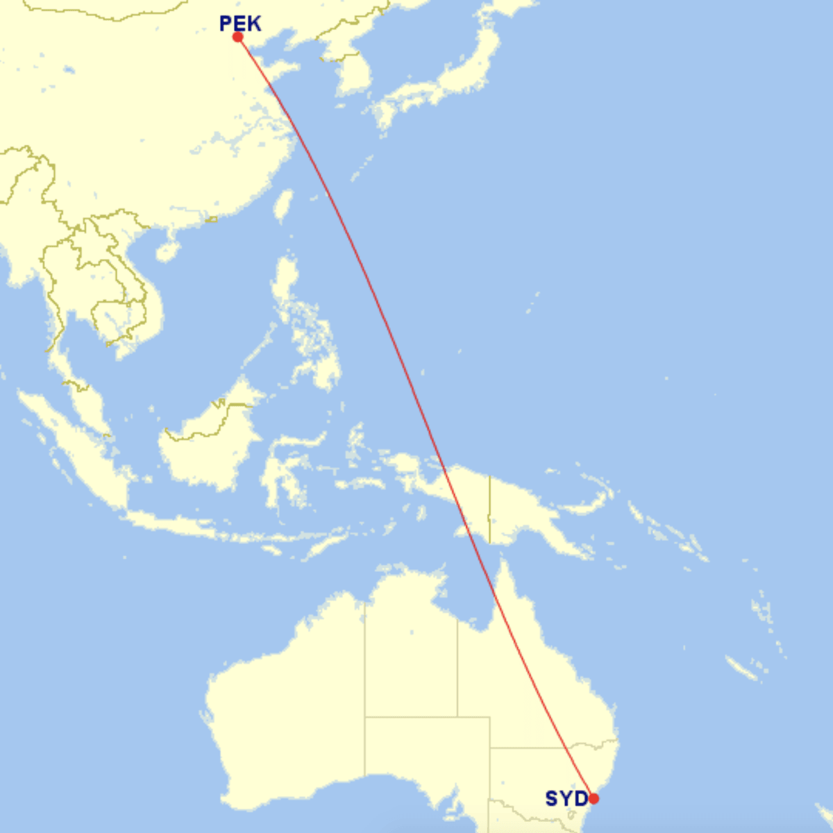 Example1 pek syd map direct